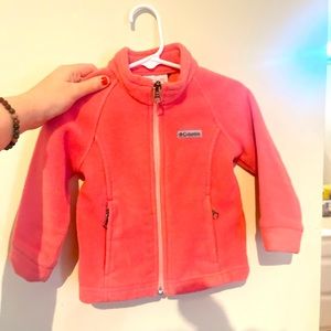 Pink Columbia 2T zip up